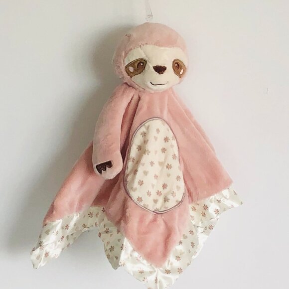 New w/ Tag Douglas Baby Lil' Snuggler Pink Sloth🦥 Lovey Blanket Plush🍼 - Picture 3 of 8